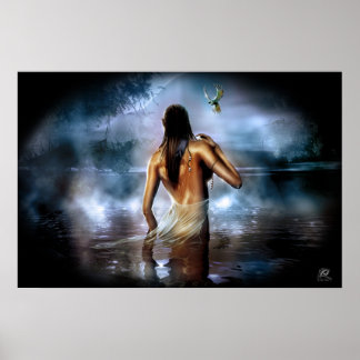 Poster Bain clair de lune