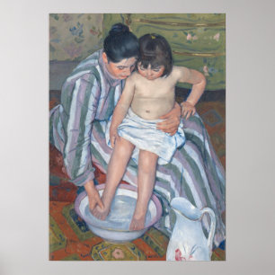 Poster Bain pour enfant, 1893 (huile sur toile)