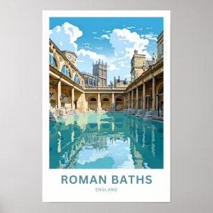 Poster Bains romains Angleterre Imprimer