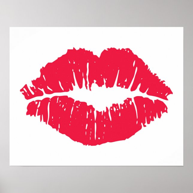Poster Baiser à lèvres (Devant)