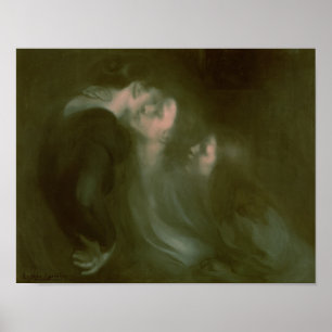 Poster Baiser de sa mère, années 1890