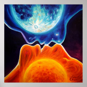 Poster Baiser de soleil et de lune