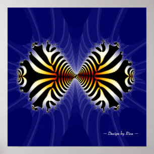 Poster Baiser le poisson fractal