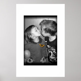 Poster baiser papillon