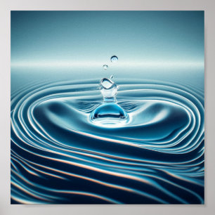 Poster Baisse d'eau à mouvement lent
