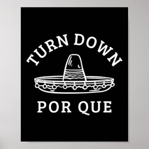 Poster Baisse Por Que Funny Parti Mexicain Cinco De May