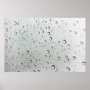 Poster Baisses d'eau sur verre