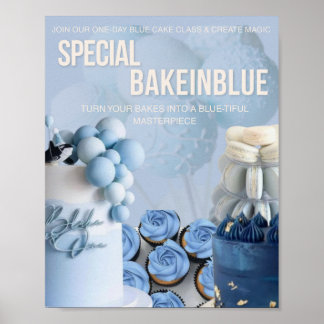 Poster "Bake n Blue : Classe de maître boulangerie d'une 