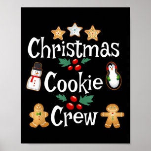 Poster Bakers Christmas Cookie Creative Family Baking Tea