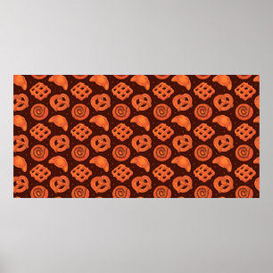 Poster Bakery seamless pattern, texture. Boulangerie shop