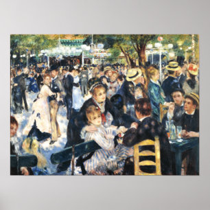 Poster Bal au Moulin de la Galette Party Renoir