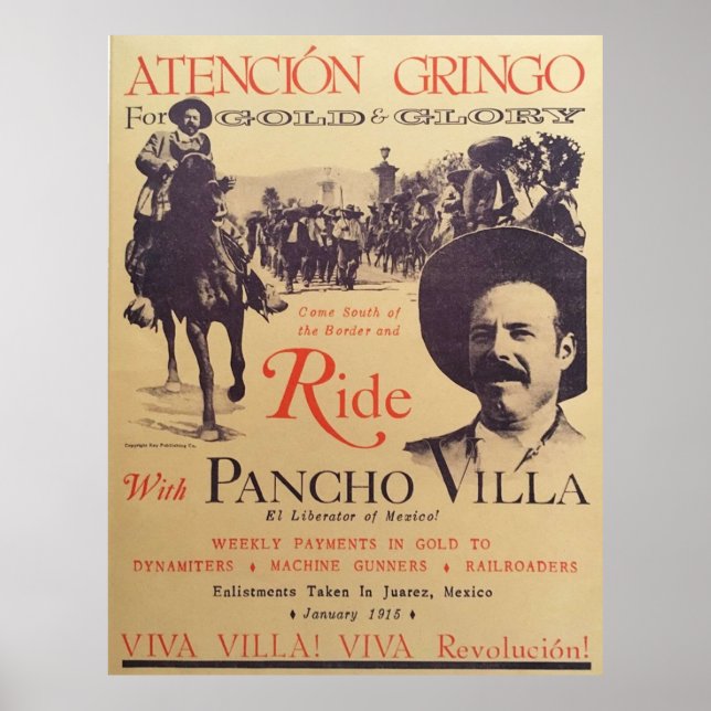 Poster Balade avec Pancho Villa Vieux (Devant)