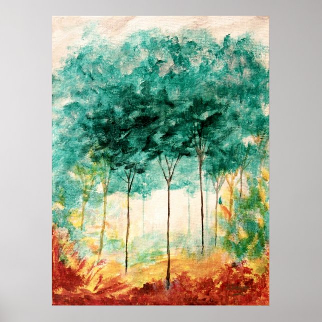 Poster Balade Dans Le Parc Grande Peinture D'Art (Devant)