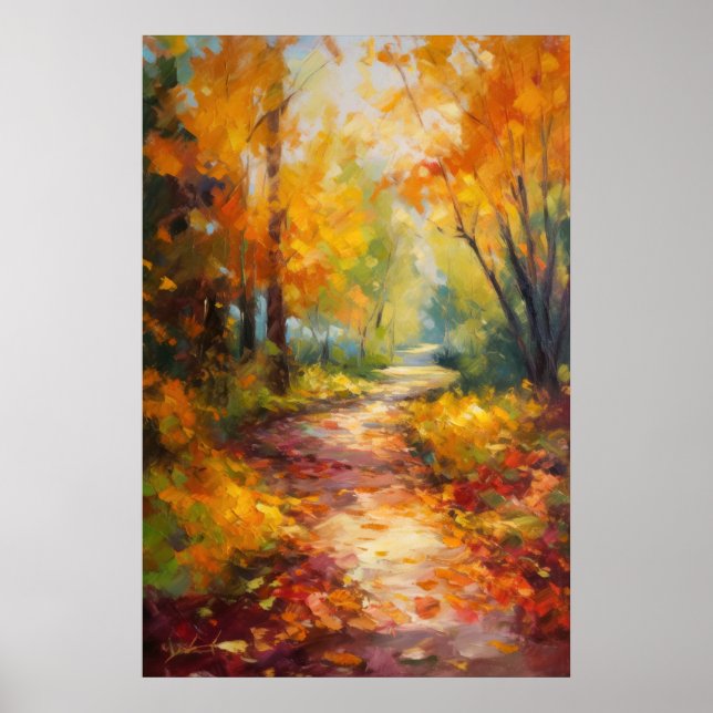 Poster Balade d'automne Art (Devant)