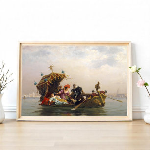 Poster Balade en gondole par Arnold Corrodi 
