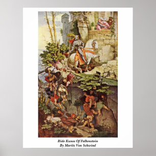 Poster Balade Kunos De Falkenstein Par Moritz Von Schwind