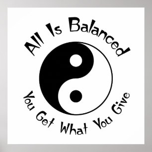 Poster Balance Yin Yang