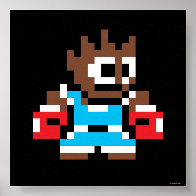 Poster Balancier à 8 bits (Devant)