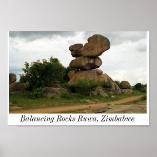 Poster Balancing Rocks Ruwa Zimbabwe