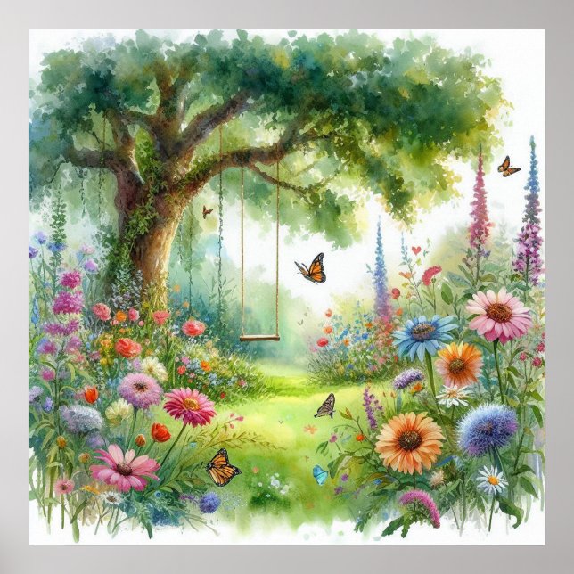 Poster Balançoire de jardin Paysage 5 (Devant)