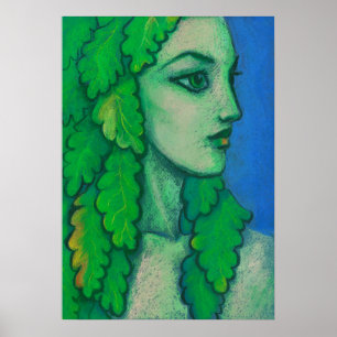 Poster Balanis, Dryad Forest Goddess Spirit Imaginaire Ar