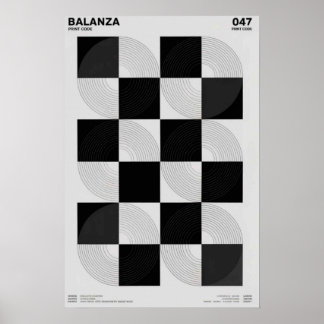 Poster Balanza : Série Géométrique