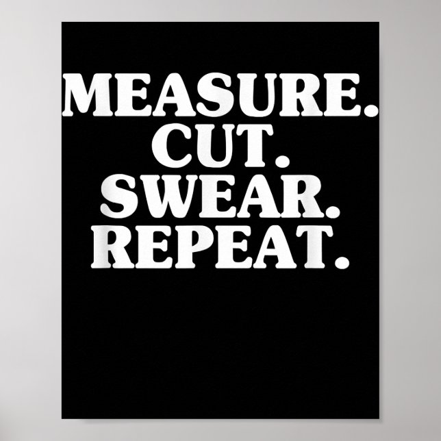 Poster Balayage de la mesure Couper Sweat Répéter Fête de (Devant)