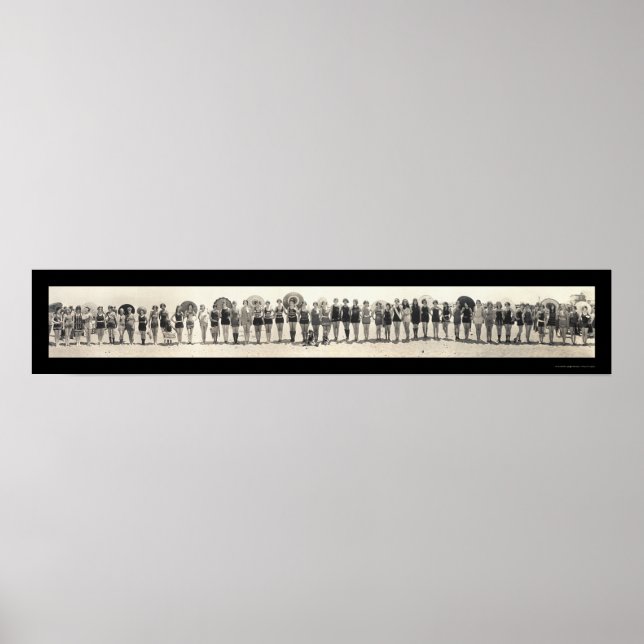 Poster Balboa Beach CA Parade Photo 1925 (Devant)