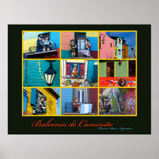 Poster Balcons de Buenos Aires Caminito