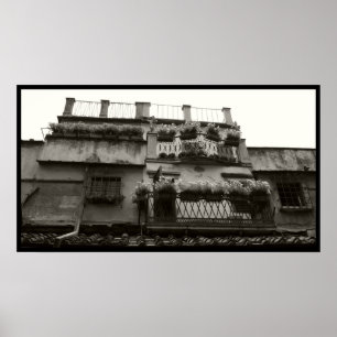 Poster Balcons Ponte Vecchio