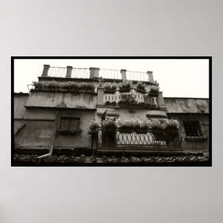 Poster Balcons Ponte Vecchio