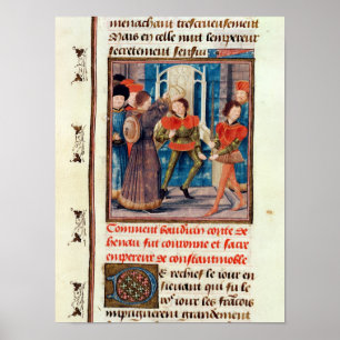 Poster Baldwin I Sixième comte du Hainaut couronné