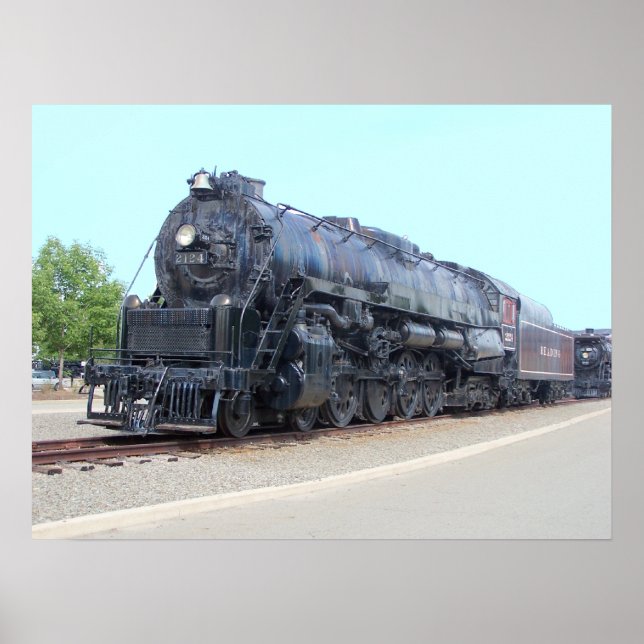 Poster Baldwin - Locomotive ferroviaire 2124 (Devant)