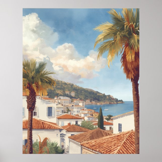Poster Balearic Islands Vintage French Travel (Devant)