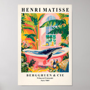 Poster Baleine À Baleine À Bois Poster, Plage Dopamine