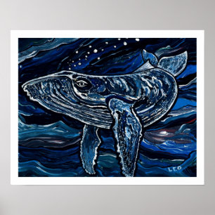 Poster Baleine à bosse