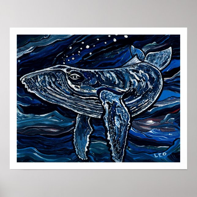 Poster Baleine à bosse (Devant)