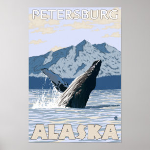 Poster Baleine à bosse - Petersburg, Alaska