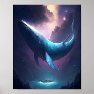 Poster Baleine Dans Le Ciel L'Art Imaginaire