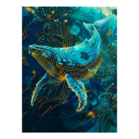 Baleine en aborigène Dot Art Style