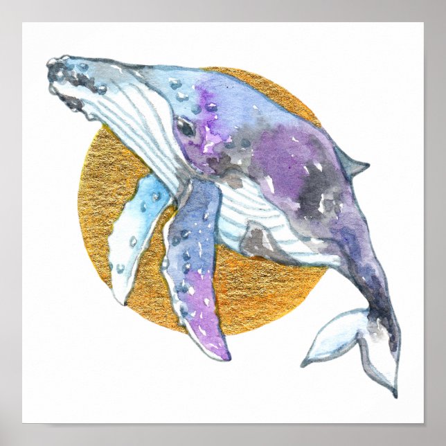 Poster Baleine Fly (Devant)