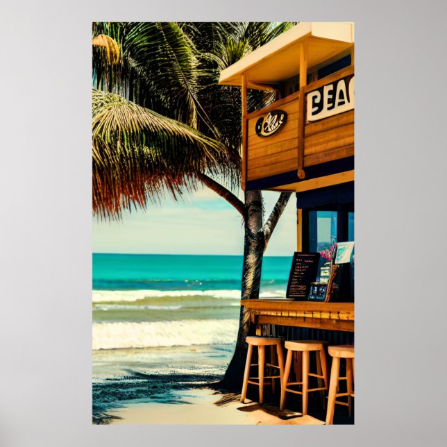 Poster Bali Beach Cafe Bar (Devant)