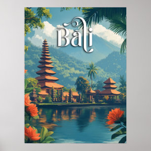 Poster Bali Paradise : Le mont Majestic Meru