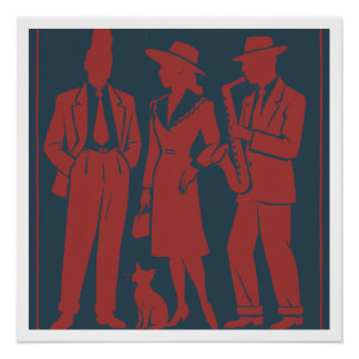 Poster Balise cadeau Zazous