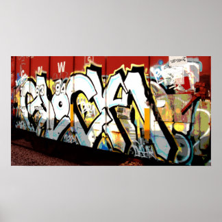 POSTER BALISE GRAFFITI