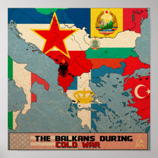 Poster Balkans pendant la Guerre froide
