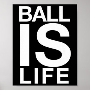Poster Ball Est Le Logo De Vie Pour Les Ventilateurs Et L