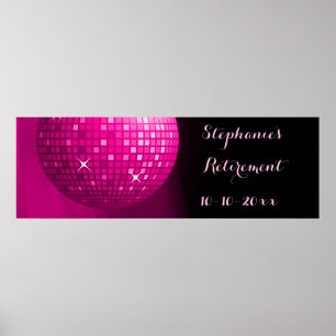 Poster Balle Disco Party Hot Rose
