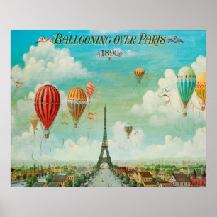 Poster Ballerie au-dessus de Paris