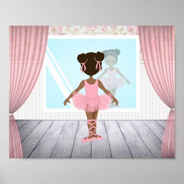 Poster Ballerina américaine africaine (Devant)